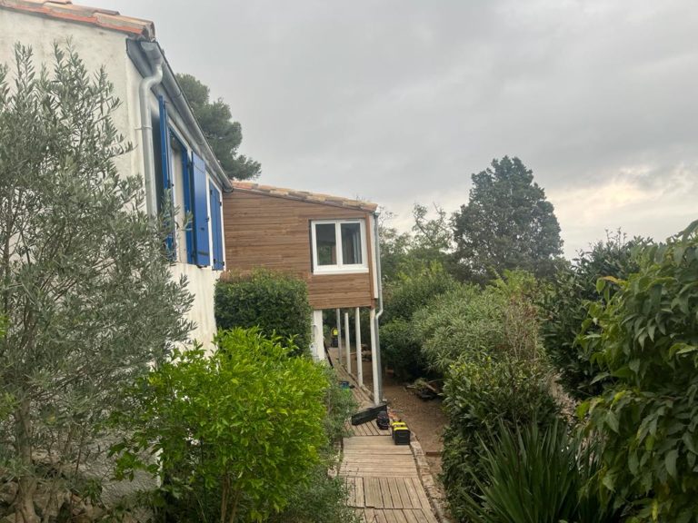 Rénovation, isolation et renforcement de la charpente d'une extension