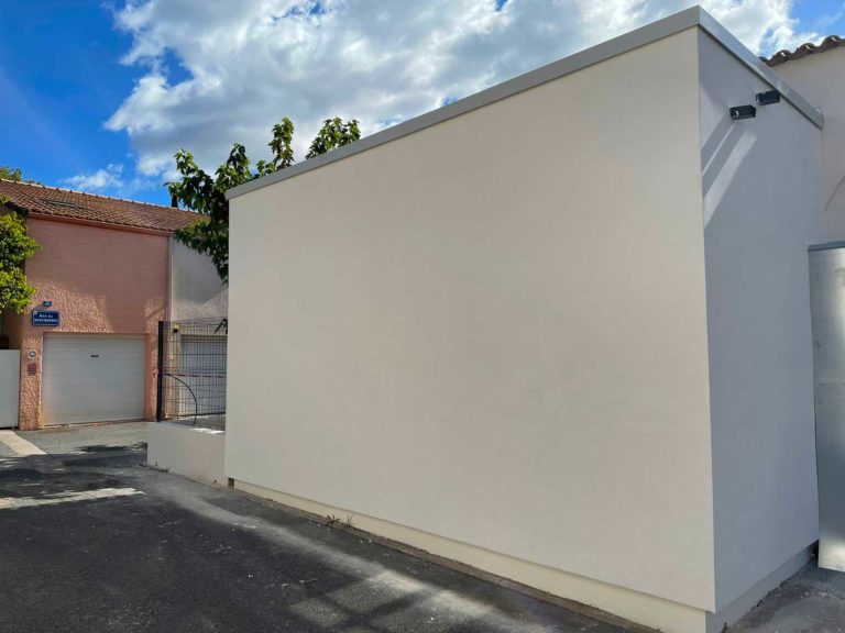 Extension bois finition enduit minéral à Montpellier