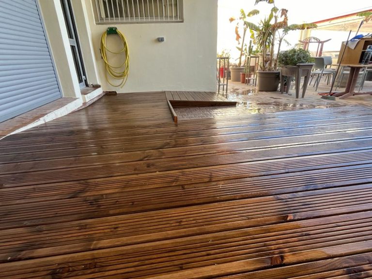 Création d'une rampe PMR bois